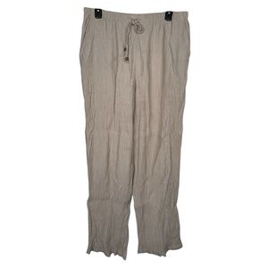 Zara Beige Drawstring Pants
